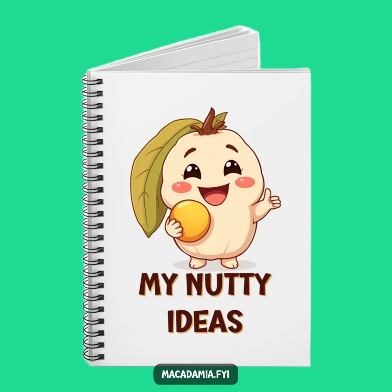Funny Nutty Success Notebook: Journal with Gold Nut, Perfect Humorous Diary