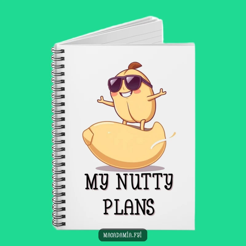 Funny Surfing Nut Notebook - Jot Down Ideas with Cool Vibes!