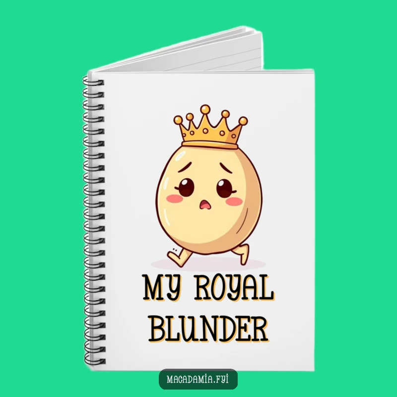 Funny Royal Nut Trip Notebook - Surprise Macadamia Crown Journal Gift