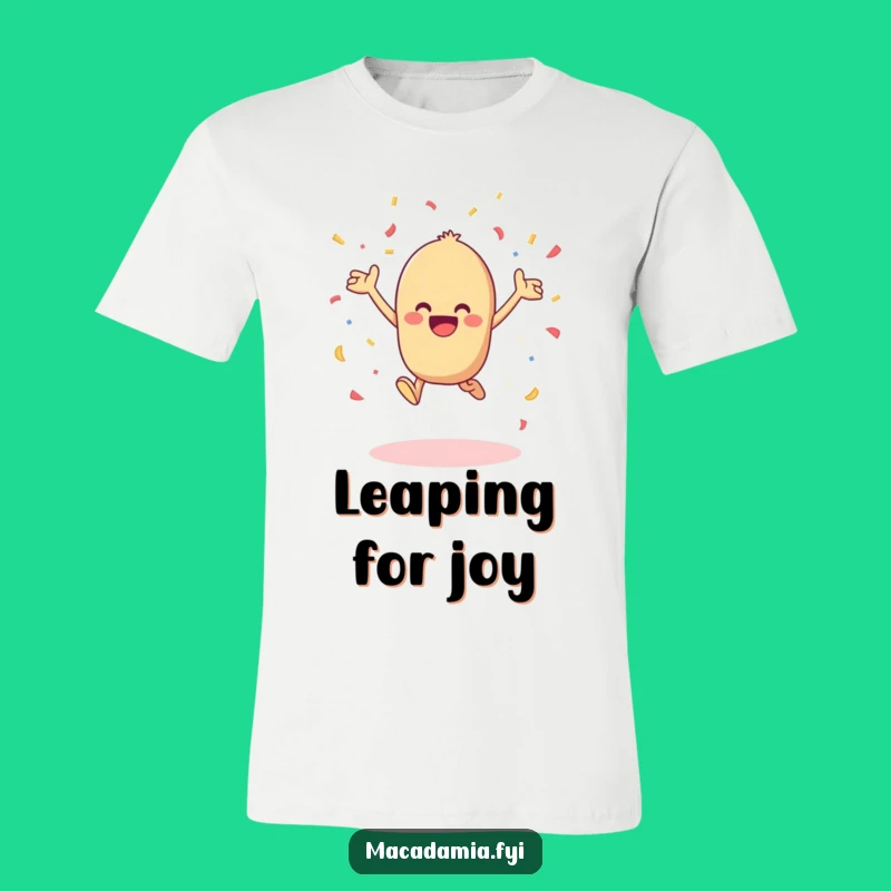 Funny Kawaii Macadamia Nut Confetti T-Shirt - Wear Your Joyful Celebration