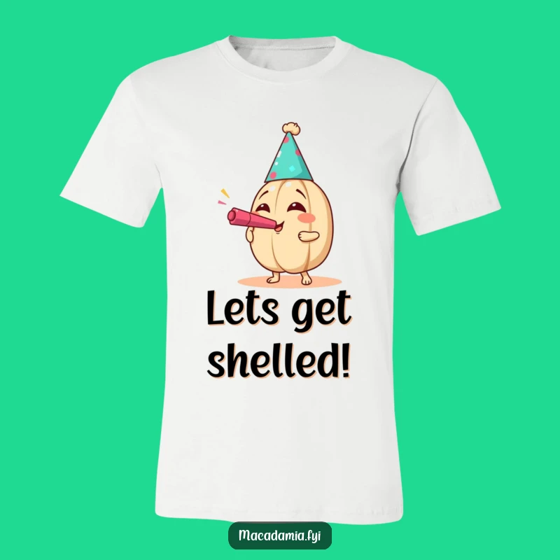 Funny Party Nut T-Shirt - Celebrate with Exaggerated Joy!