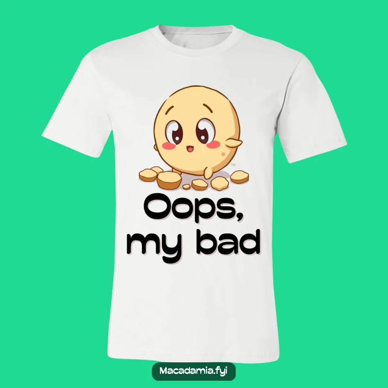 Funny Macadamia Nut Tripping T-Shirt: Wear Your Clumsy Charm with Pride.