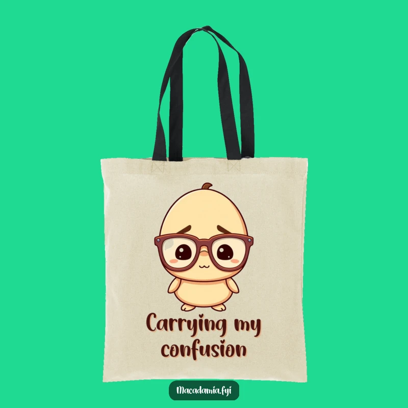 Funny Nut Tote Bag: Chic & Hilarious Accessory for Bewildered Shoppers