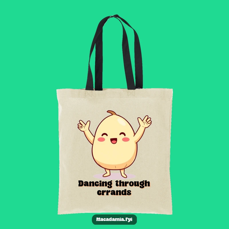 Funny Macadamia Nut Dance Tote Bag: Carry Your Groovy Essentials with Style