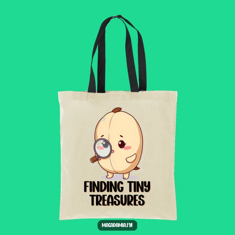 Funny Macadamia Nut Magnifying Tote Bag - Carry Your Discoveries!