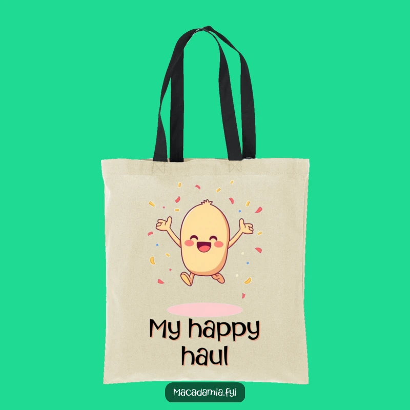 Funny Kawaii Macadamia Nut Confetti Tote Bag - Carry Your Joyful Spirit