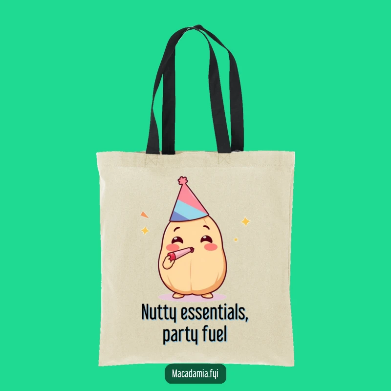 Funny Kawaii Macadamia Nut Party Tote Bag: Carry Joy and Excitement Everywhere