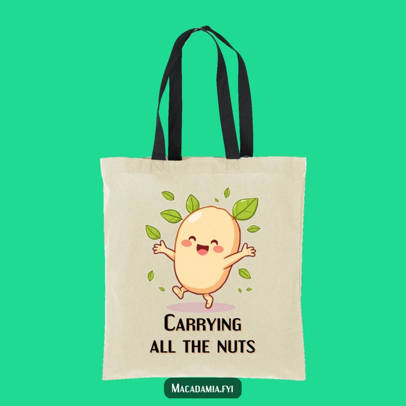 Funny Macadamia Nut Cartwheel Tote Bag: Carry Your Laughs in Style