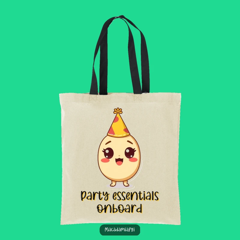 Funny Party Tote Bag: Excited Nut Style for Your Essentials, Great Funny Gift