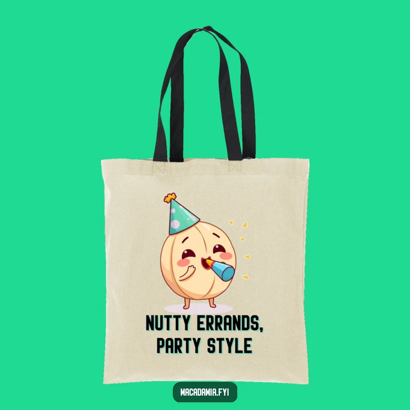 Funny Macadamia Nut Tote Bag: Carry Your Fun with this Hilarious Nut Blowing Noisemaker Bag